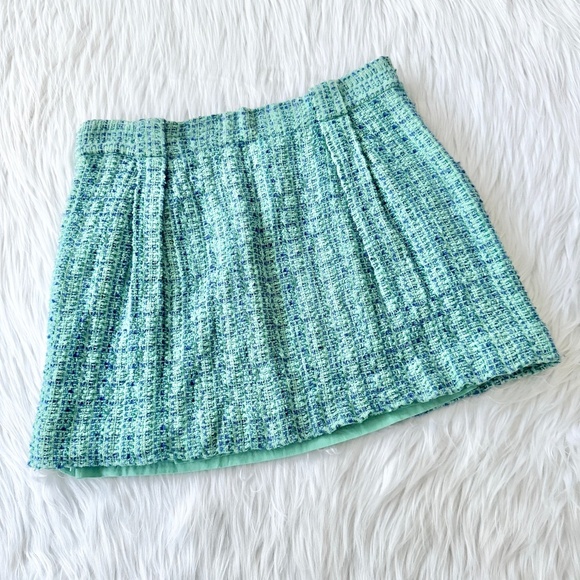 J. Crew Dresses & Skirts - J.Crew Mint Blue Tweed Skirt